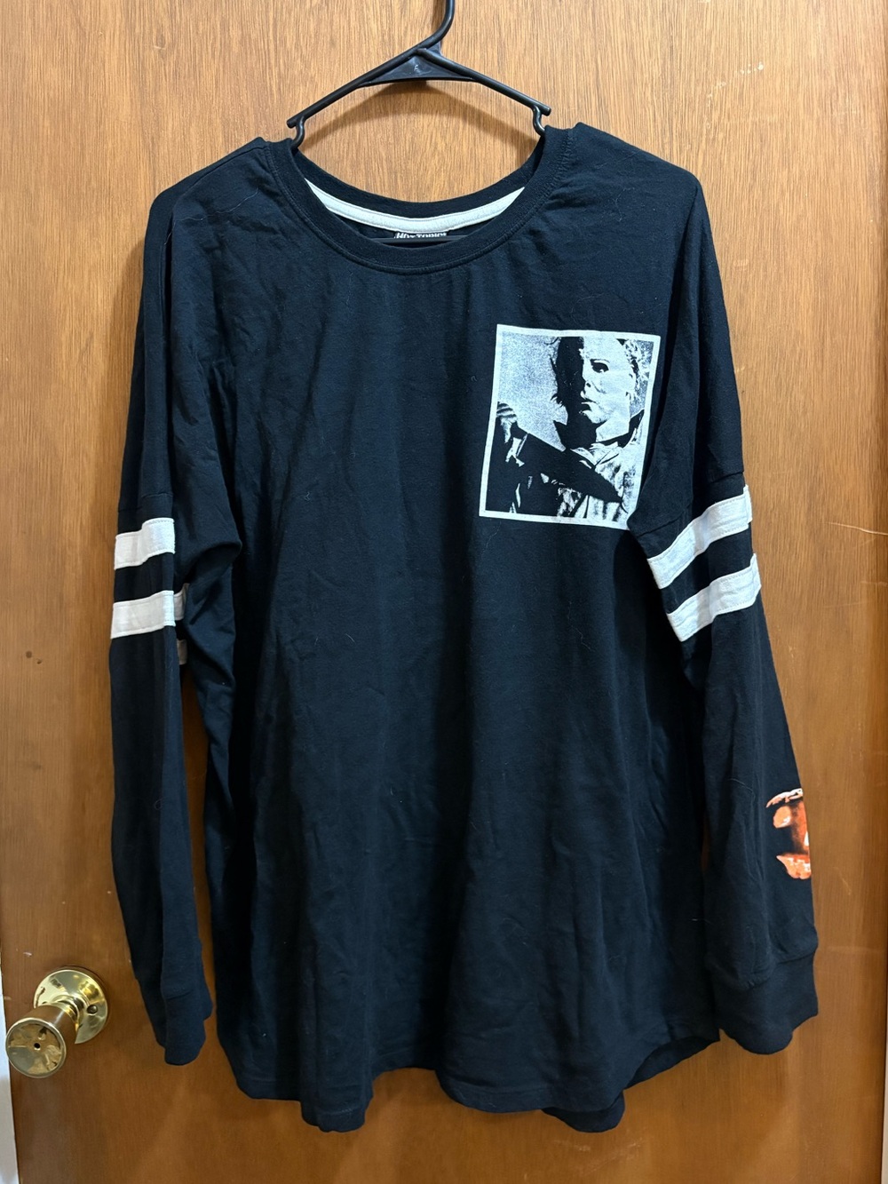 Hot Topic Halloween Michael Myers Jersey Top - Picture 3 of 5